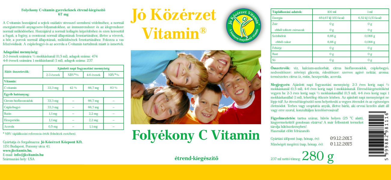 Folyékony C-vitamin Folyékony C-vitamin